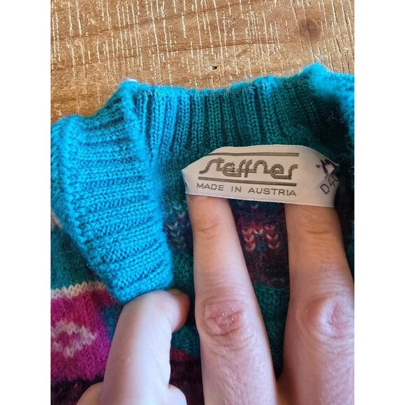 Vintage Steffner pure wool sweater made in Austria see measurements - Picture 6 of 12